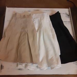 Set of 3 pleated mini skirts